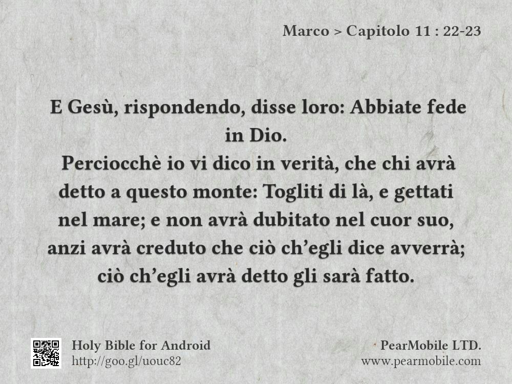Marco, Capitolo 11:22-23
